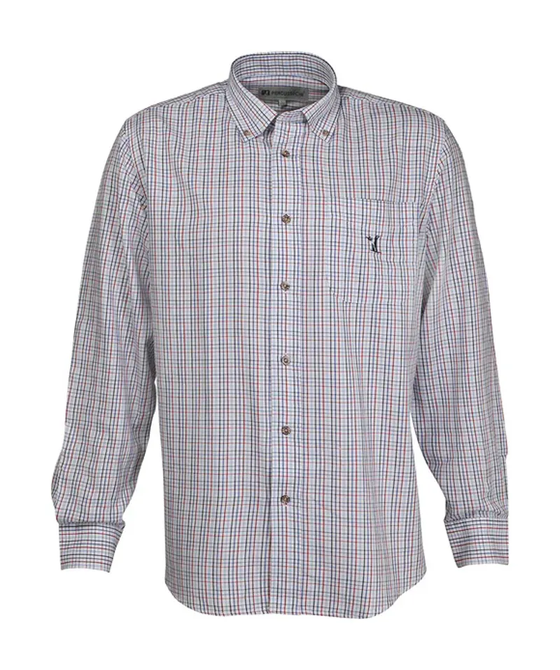 Percussion Men's Small Check Shirt - Red